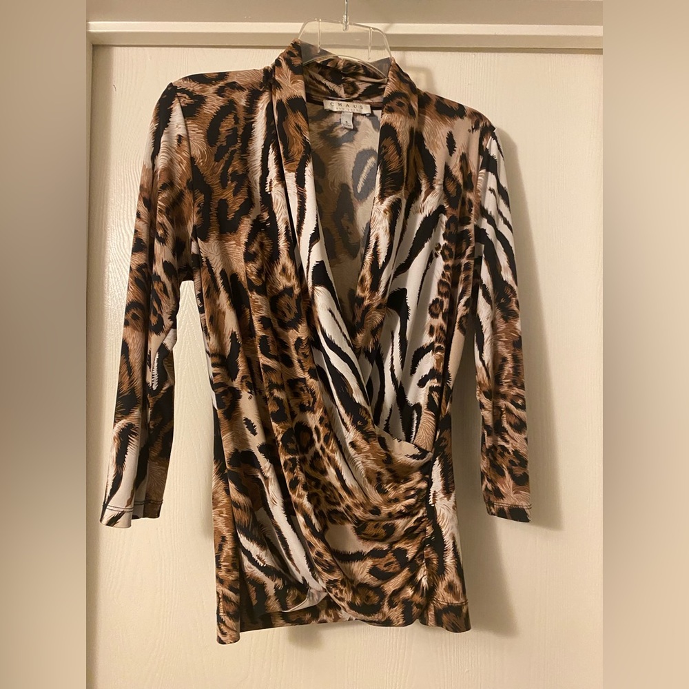 Flattering Animal Print Top